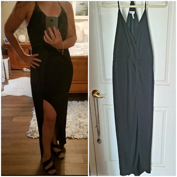 BCBGeneration Dresses & Skirts - CLEARANCE! BCBG Slinky Black Maxi Dress M